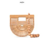 Túi xách tre bán nguyệt - Ảnh 4