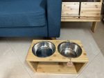 Khay tre đựng thức ăn cho thú cưng size lớn - Ảnh 4