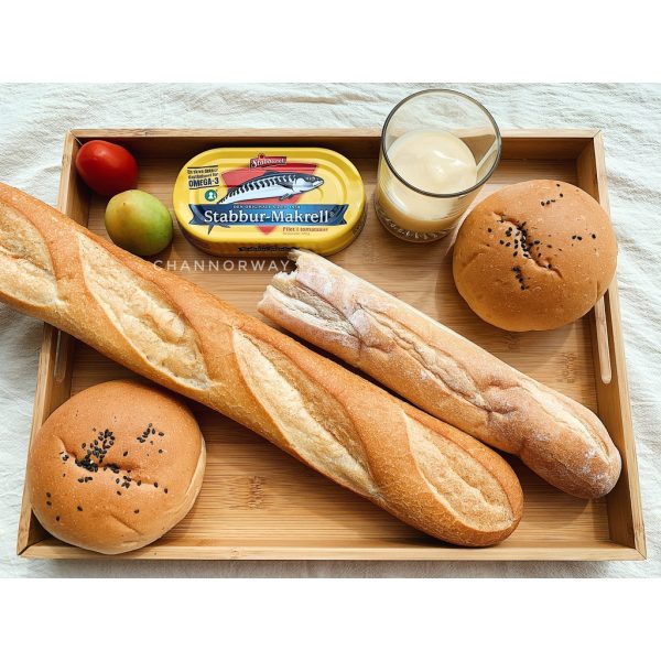 Khay đựng trà, đựng đồ ăn bằng tre công nghiệp hình chữ nhật có tay cầm - ONGTRE - Ảnh 9