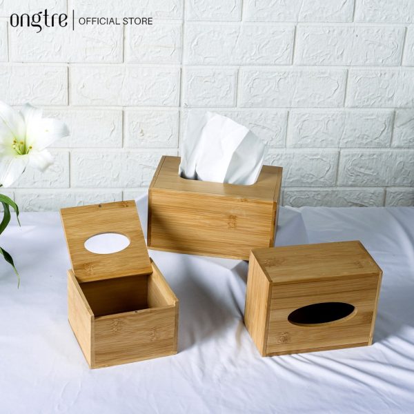 Hộp Đựng Giấy Bằng Tre Cao Cấp Phong Cách Hiện Đại - ONGTRE - Ảnh 3