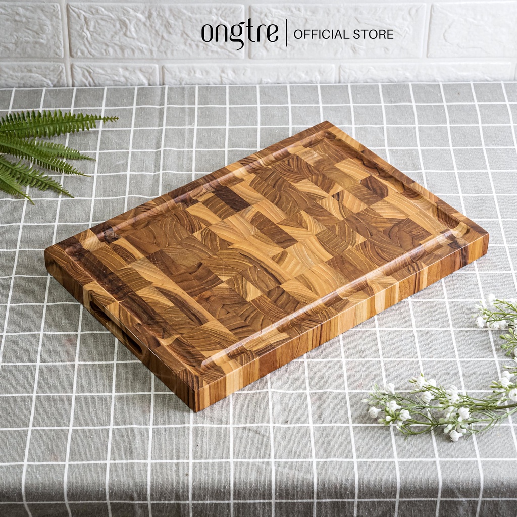 主图-01 Thớt Gỗ Teak Cao Cấp, Bền, Đẹp - ONGTRE - Ảnh 1