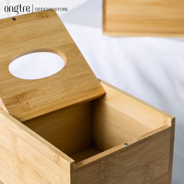Hộp Đựng Giấy Bằng Tre Cao Cấp Phong Cách Hiện Đại - ONGTRE - Ảnh 2