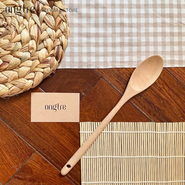Muôi Thìa Vá Bằng Gỗ Nhãn Cao Cấp An Toàn Vệ Sinh Tuyệt Đối - ONGTRE - Ảnh 3