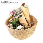 Giỏ cói trồng cây ONGTRE /đựng quần áo/decor tự nhiên có quai/giỏ cói đựng đồ nhiều kích thước - Ảnh 4