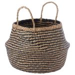 Giỏ cói trồng cây ONGTRE /đựng quần áo/decor tự nhiên có quai/giỏ cói đựng đồ nhiều kích thước - Ảnh 5