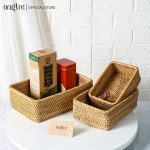 Khay mây Guột hình chữ nhật đựng đồ ăn, decor, chụp ảnh - ONGTRE - Ảnh 6