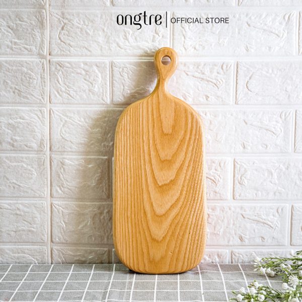 Khay gỗ tần bì đa năng có tay cầm dùng đựng đồ ăn, decor chụp ảnh - ONGTRE - Ảnh 4