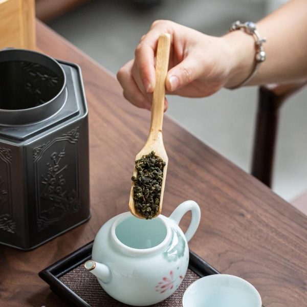 Muỗng tre đong trà ONGTRE, thìa xúc trà khô, dụng cụ bàn trà, thìa tre - Ảnh 4