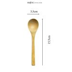 Muỗng thìa tre ONGTRE chống dính chịu nhiệt cao cấp trang trí bàn ăn, khắc làm quà tặng - Ảnh 3