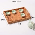 Khay mây đựng đồ ONGTRE đựng hoa quả, bánh kẹo, đồ khô phòng khách, nhà bếp - Ảnh 6