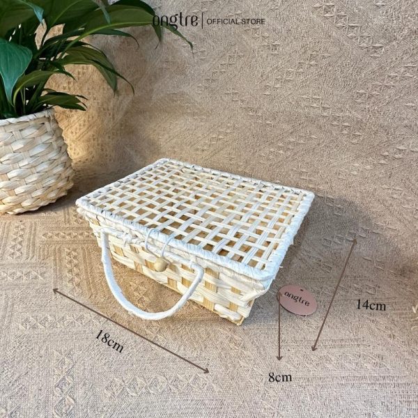 Hộp quà tre đan ONGTRE dùng đựng quà, đa năng, cao cấp - Ảnh 5