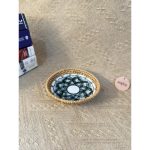 Đĩa sứ viền mây tre đan tay ONGTRE trang trí tiệc, decor, đựng đồ, mẫu độc đáo - OTS3 - Ảnh 2