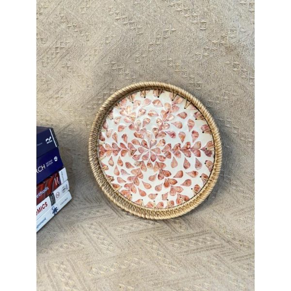 Khay mây khảm trai ONGTRE cao cấp đựng đồ đa năng - OTK8 - Ảnh 3