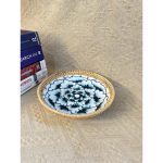 Đĩa sứ viền mây tre đan tay ONGTRE trang trí tiệc, decor, đựng đồ, mẫu độc đáo - OTS2 - Ảnh 4