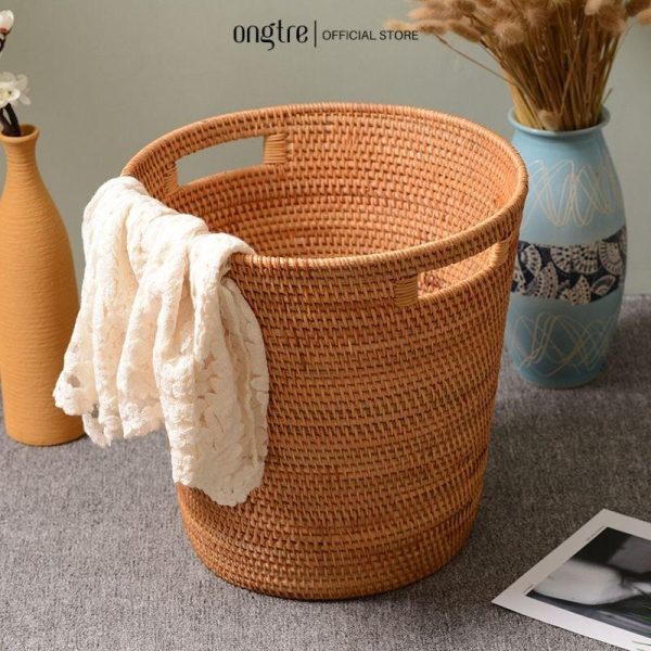 Giỏ mây guột ONGTRE đựng đồ dùng,quần áo, decor cho gia đình, Khách sạn, Resost - Ảnh 5
