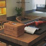 Hộp Mây Chữ Nhật Sứ Có Quai Đa Năng ONGTRE Đựng Đồ, Decor phong cách Vintage - Ảnh 4