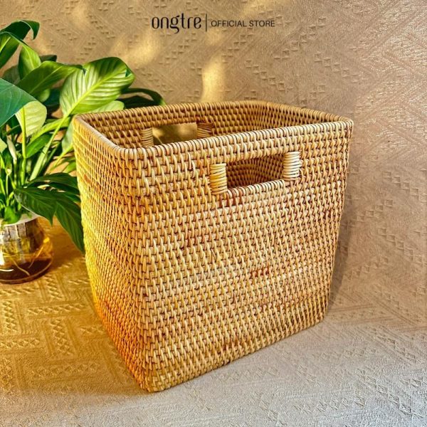 Giỏ mây guột ONGTRE đựng đồ dùng,quần áo, decor cho gia đình, Khách sạn, Resost - Ảnh 4