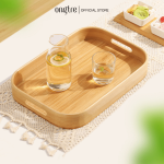 Khay Tre Bầu Dục Decor Đựng Đồ Ăn, Uống Trà - Ảnh 3