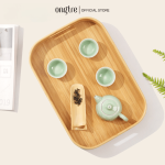 Khay Tre Bầu Dục Decor Đựng Đồ Ăn, Uống Trà - Ảnh 4