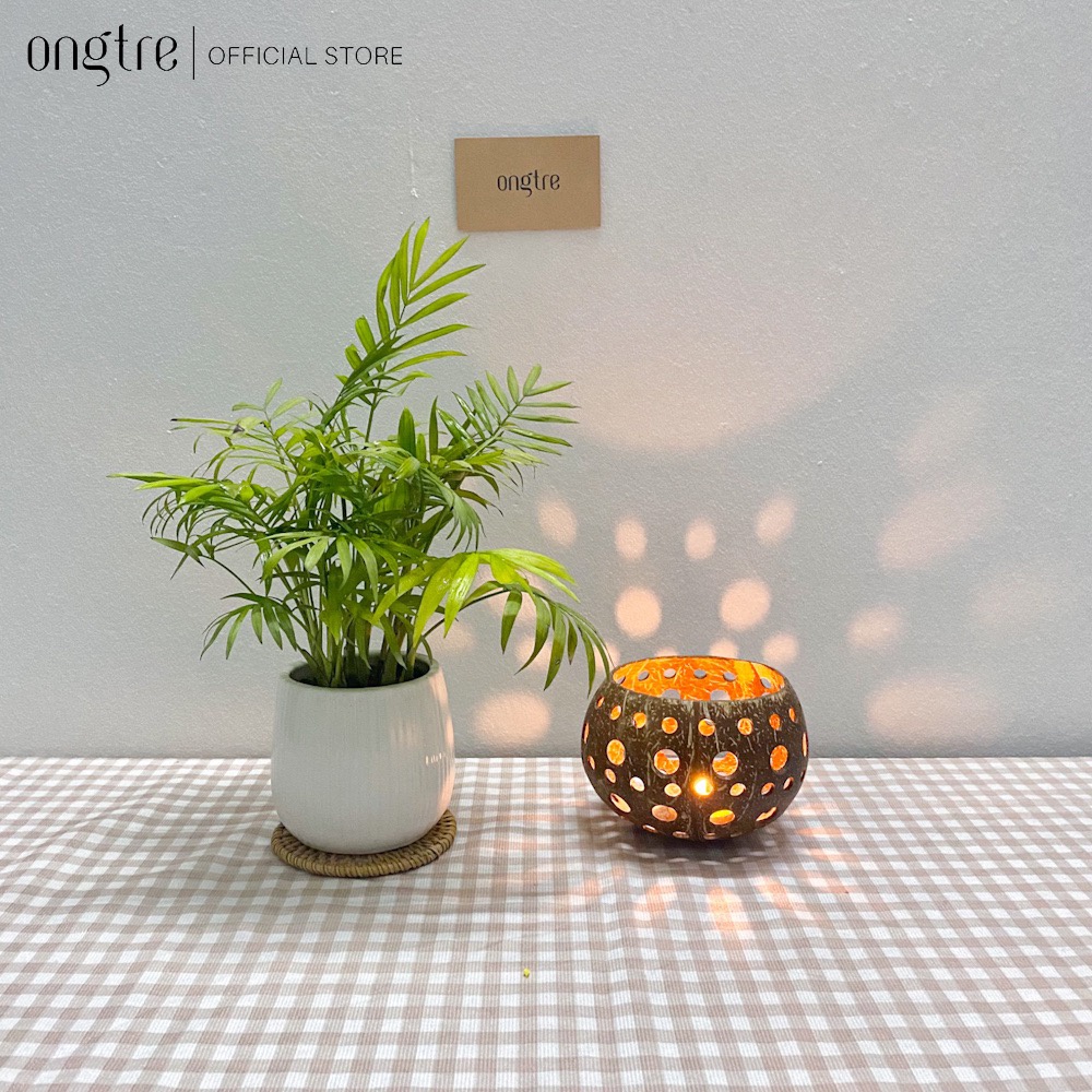 Viết SEO cho sản phẩm Chén Để Nến, Đựng Nến ONGTRE Bằng Gáo Dừa Trang Trí Không Gian( Không Kèm Nến)