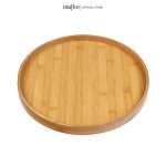Khay tre tròn đáy MDF bền chịu được nước, không cong vênh mối mọt - ONGTRE