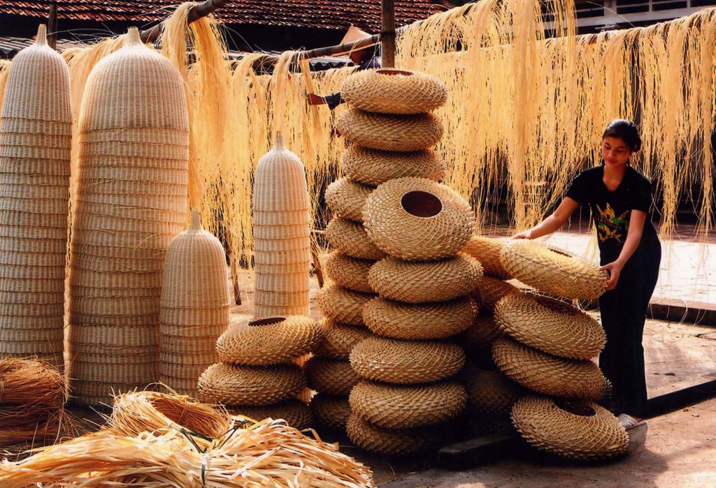 làng nghề mây tre đan