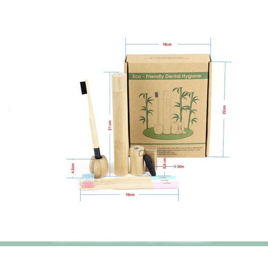 bộ bàn chải tre du lịch