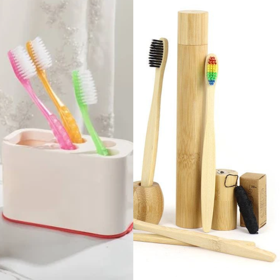 bộ bàn chải tre du lịch