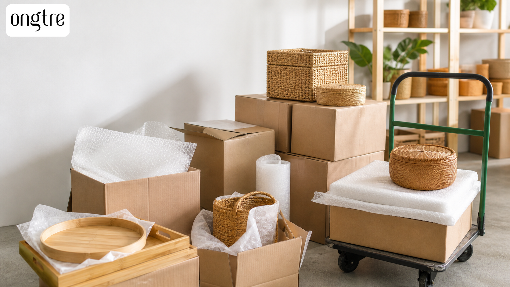Đóng gói mây tre cho vận chuyển nội địa